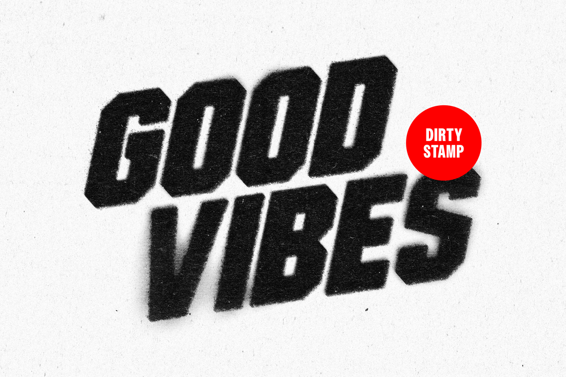 Dirty Stamp Text &amp; Logo Effect