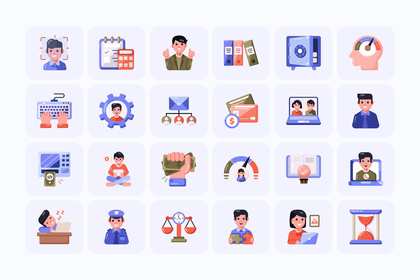 Flat Business Icons Bundle