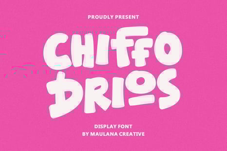 Chiffo Drios Display Font - Creative Store
