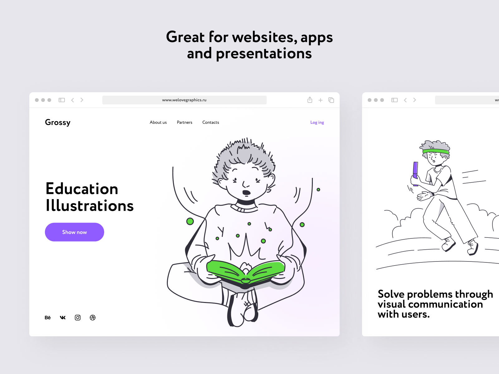 Grossy Education Illustrations