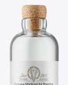 Dry Gin Bottle with Cork Mockup