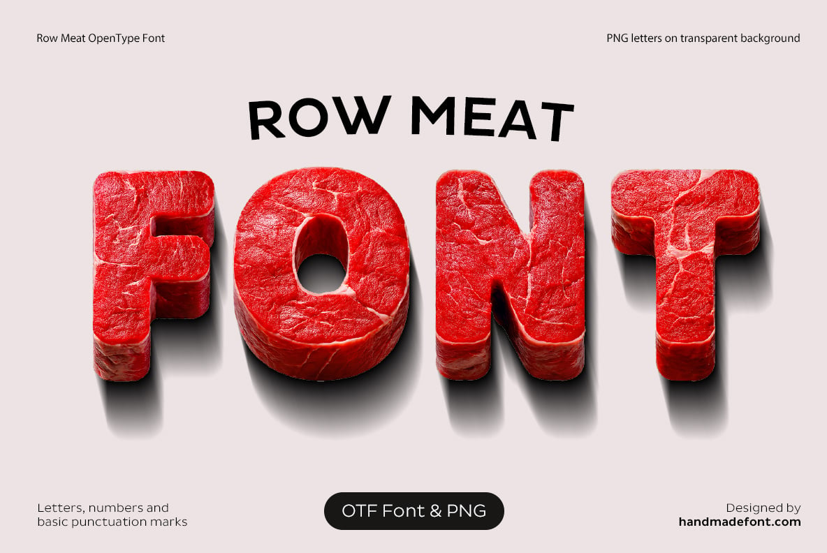 Row Meat Font