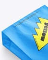 Paper Bag with French Fries Mockup