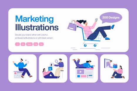 Digital Marketing Illustrations