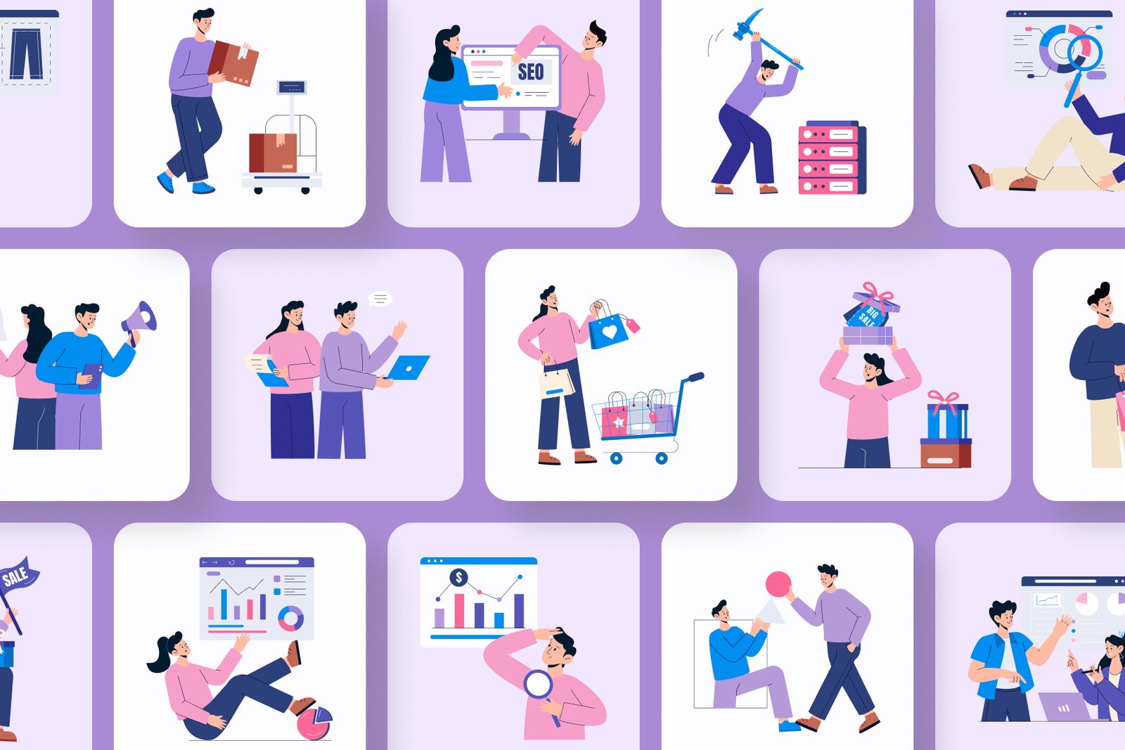 Digital Marketing Illustrations