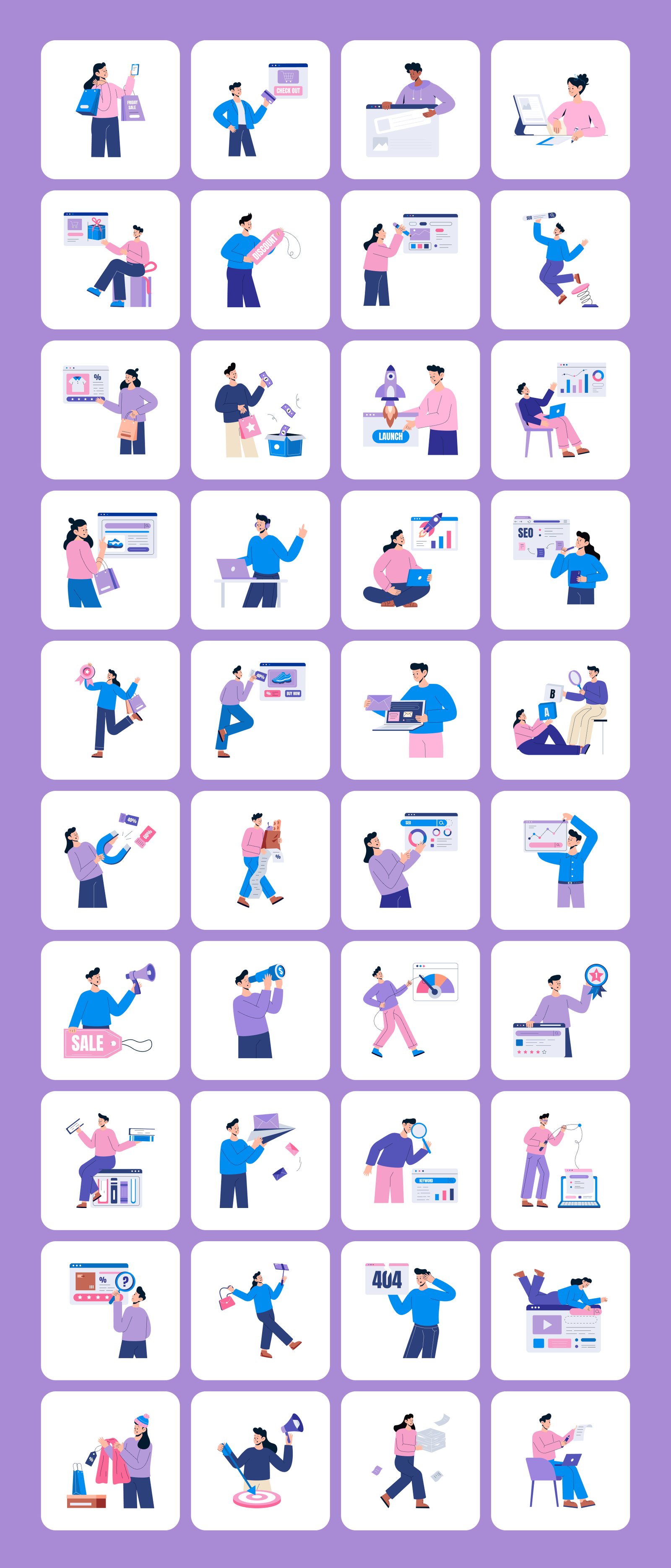 Digital Marketing Illustrations