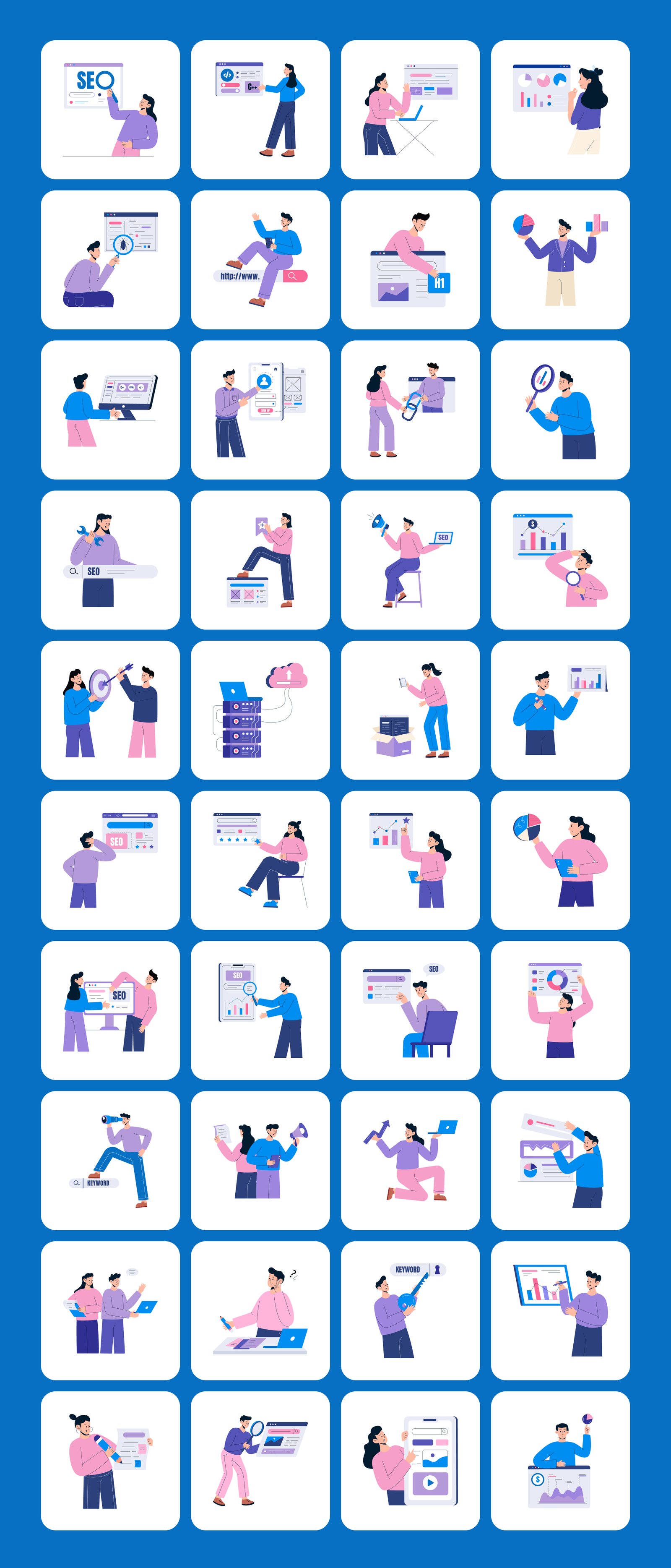 Digital Marketing Illustrations