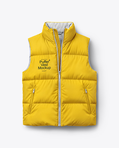 Down Vest Mockup - PSD Mockups