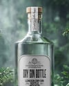 Dry Gin Bottle Surrounded by Forest Mockup