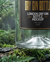 Dry Gin Bottle Surrounded by Forest Mockup