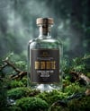 Dry Gin Bottle Surrounded by Forest Mockup