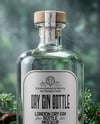Dry Gin Bottle Surrounded by Forest Mockup