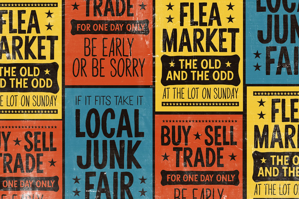 Dualphrase — Rough Display Font Family