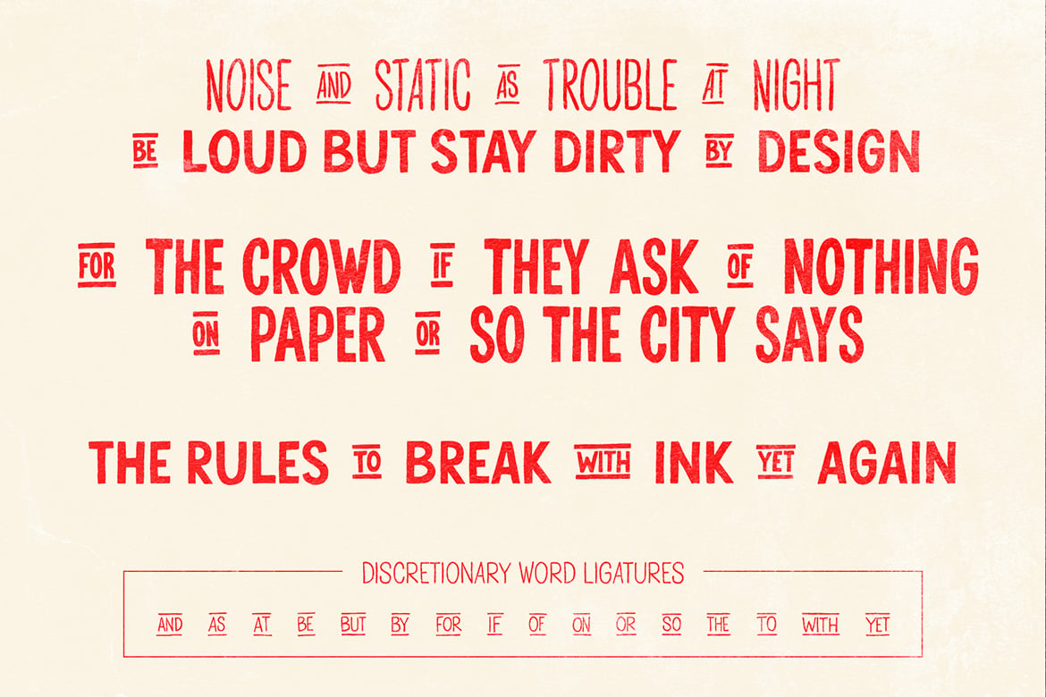 Dualphrase — Rough Display Font Family