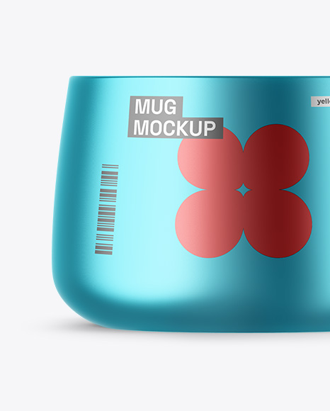 Matte Metallic Mug Mockup