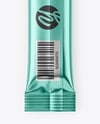 Glossy Metallic Stick Sachet Mockup