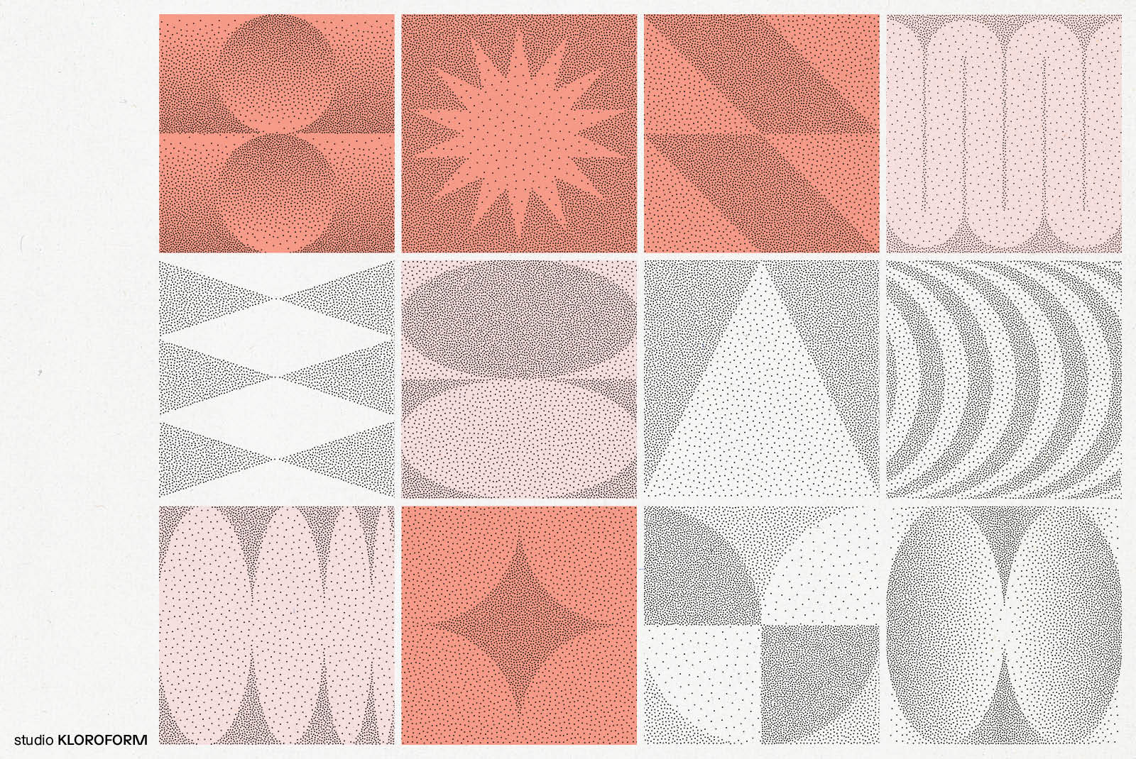 Stipple 1 - 100 dotted objects