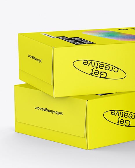Three Boxes Mockup