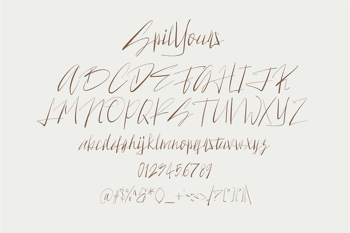 Spilyours Fonts