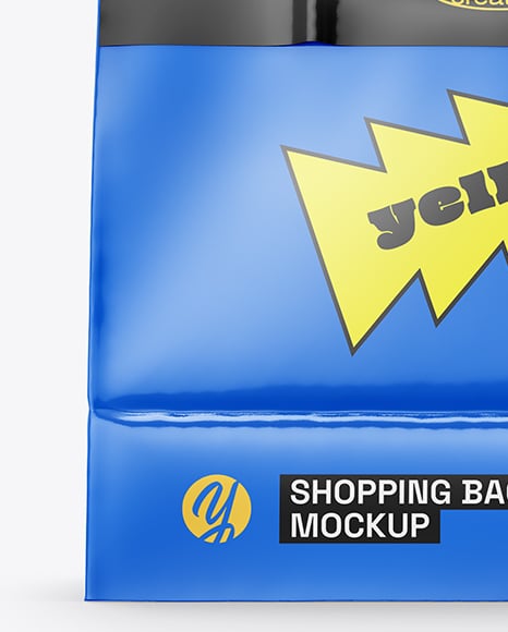 Glossy Paper Bag Mockup