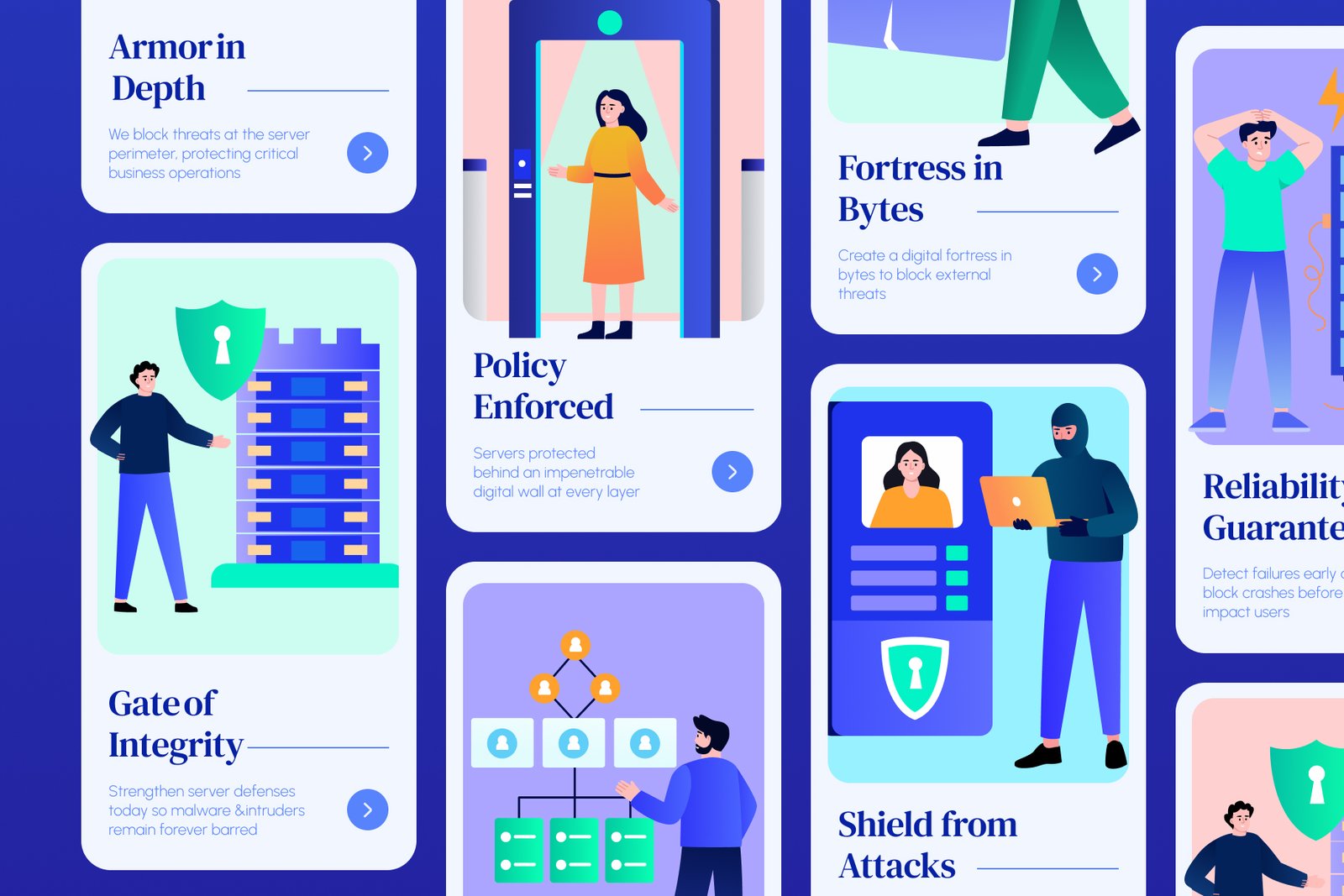 Cyber Security Illustration Set