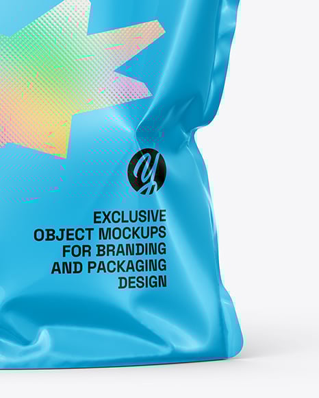 Glossy Stand-Up Pouch Mockup