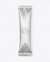 Matte Metallic Stick Sachet Mockup