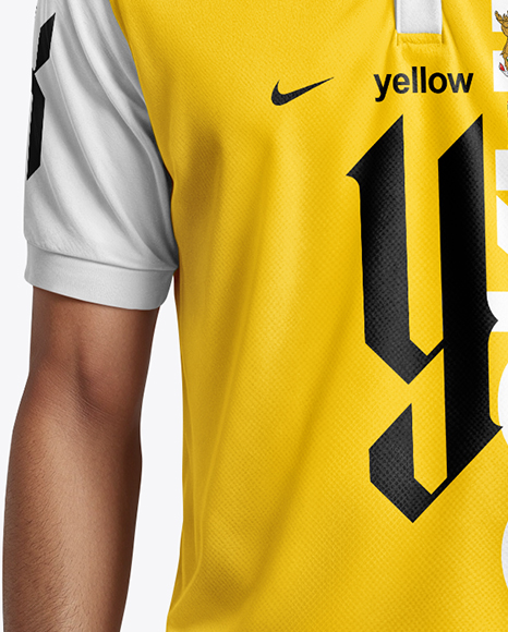 Man Wearing Full Soccer Kit Mockup