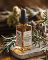 Amber Dropper Bottle with Oil Tincture Mockup