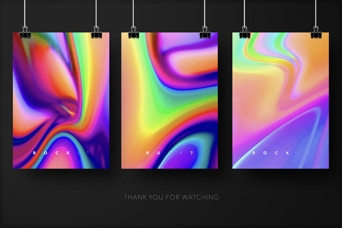 Vivid — Acid Gradient Textures