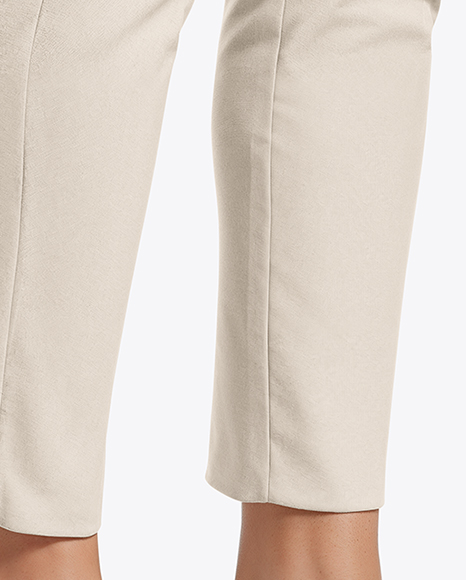 Pair of Leather Loafers on Woman's Legs Mockup