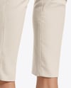 Pair of Leather Loafers on Woman's Legs Mockup