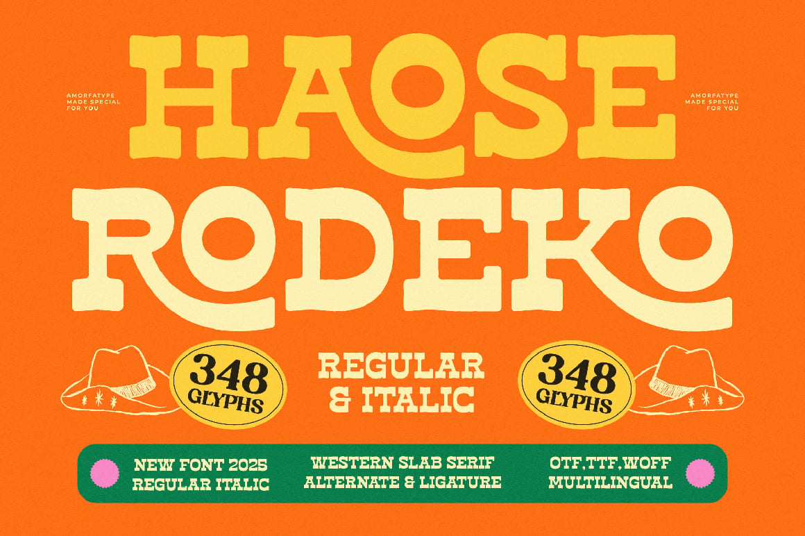 Haose Rodeko Western Slab Serif