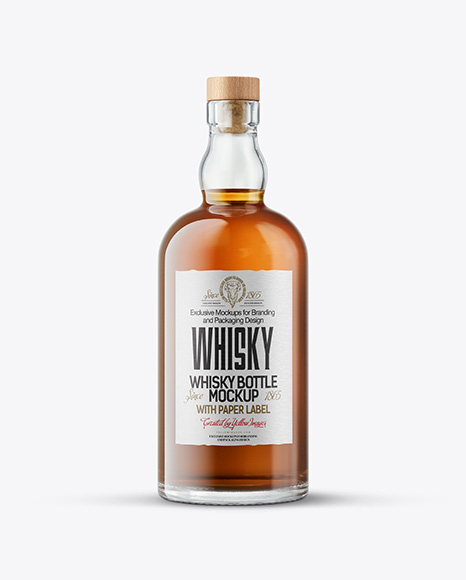 Whiskey Bottle Mockup - Ireland Mockups