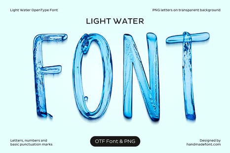 Light Water Font - Creative Store