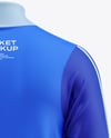 Long Sleeve Training Jacket Mockup - Back View