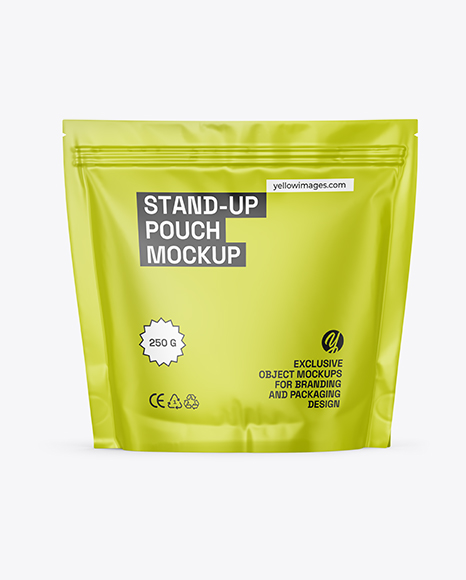 Matte Stand-up Pouch Mockup