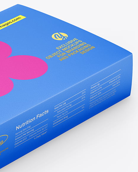 Paper Box in Paper Sleeve Mockup