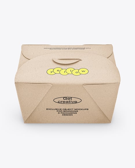 Kraft Paper Box Mockup