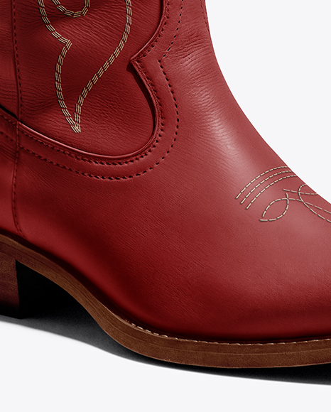 Women's Cowboy Boot Mockup