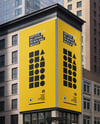 Vertical Billboard on Building Mockup