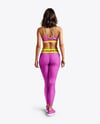 Woman Wearing a Crop Top and Leggings Mockup
