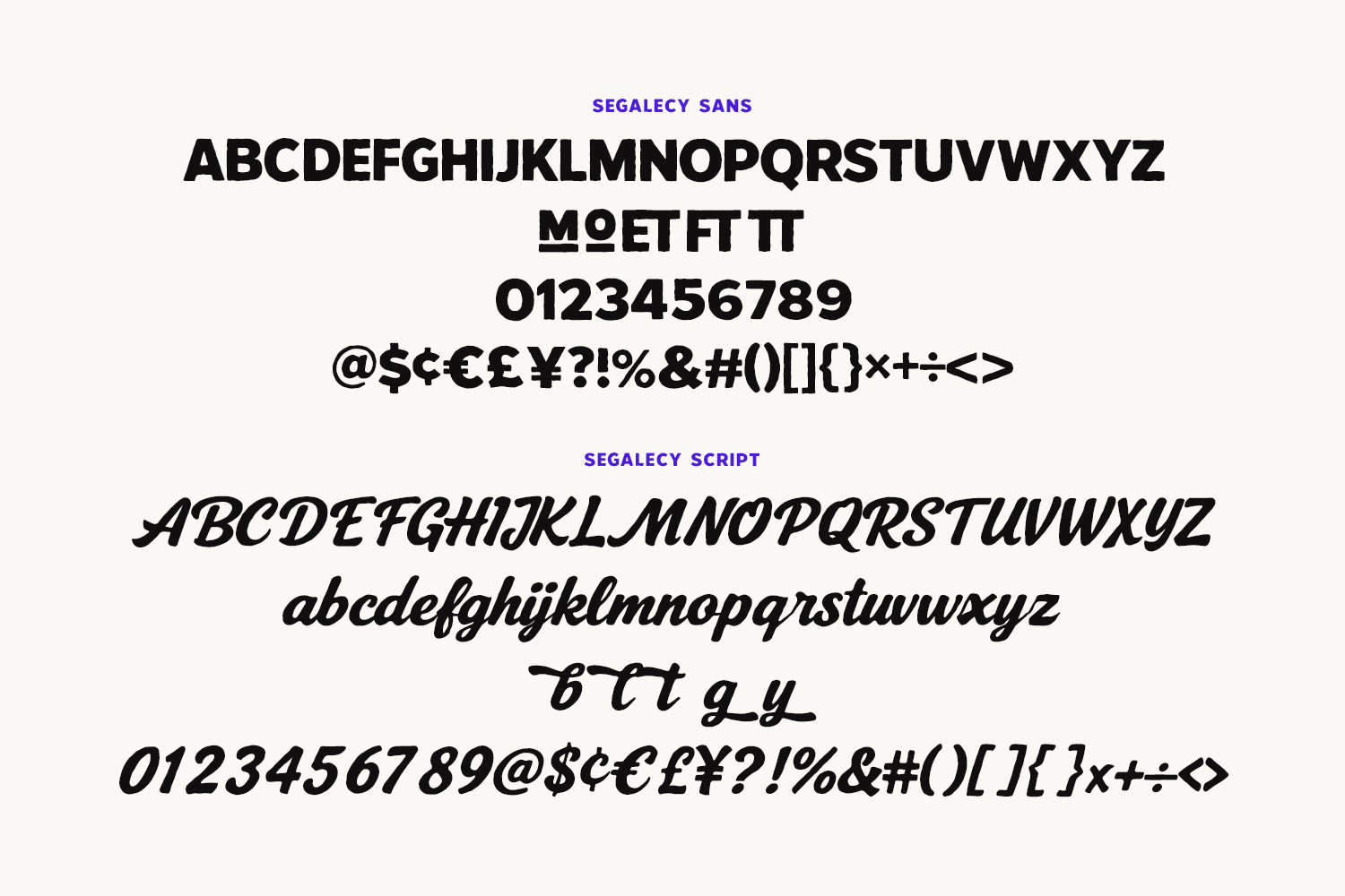 Segalecy Retro Vintage Font Duo Script Sans