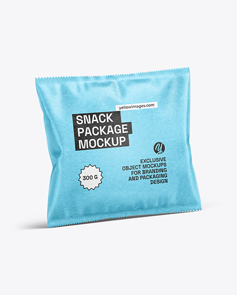 Kraft Paper Snack Package Mockup