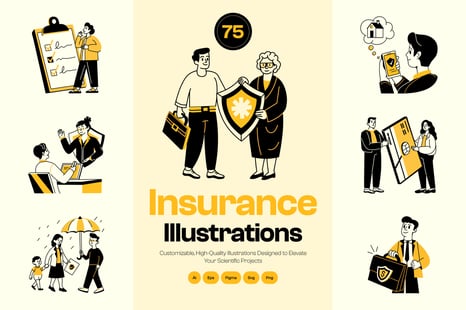 Insurance Drawing Illustration - Illustrations