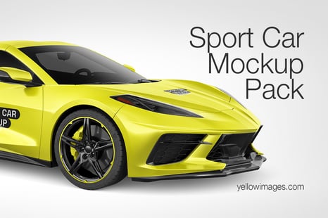 Sport Car Mockup - Pack - Handpicked Sets of Vehicles