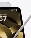 iPad Pro with Apple Pencil Mockup – Front & Back View