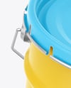 Matte Tin Can w/ Metallic Handle Mockup