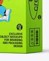 Paper Hanging Box Mockup – Half Side View