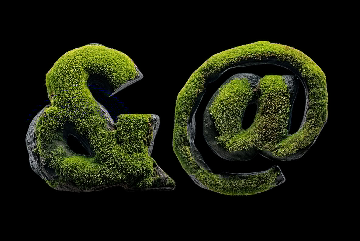 Moss on Rock Font